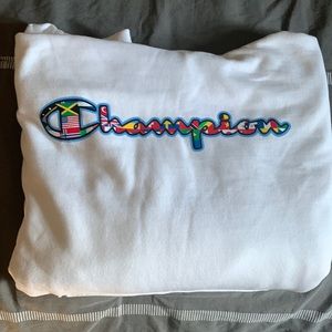 White Champion hoodie NWT  size men’s medium